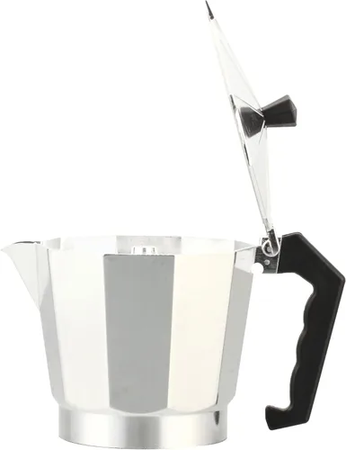 Vista 8 de J&V TEXTILES Cafetera de café y café para estufa, olla moka para café clásico italiano y cubano, cafetería, (12 tazas)