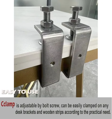 Vista 3 de Abrazadera C de acero inoxidable 304 Abrazadera de tigre Abrazadera de carpintería Abrazadera en C de servicio pesado con aberturas anchas