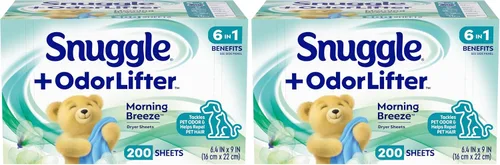 Vista 16 de Snuggle SuperFresh - Hojas para secadora, 200 unidades, brisa matutina