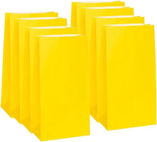 Vista 8 de Bolsas de papel brillante para regalos, 12 unidades, Bolsas de fiesta, 12 unidades, Verde