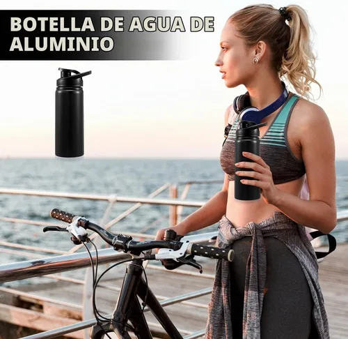 Vista 4 de Foaincore 24 botellas de agua de aluminio a granel de 17 onzas de metal para deportes, gimnasio, senderismo, botellas reutilizables, regalo