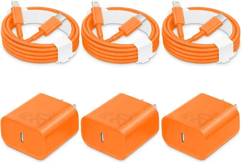 Vista 13 de CXX 20W Fast Charger for iPhone 14/13/12 [3-Pack, MFi Certified] Black
