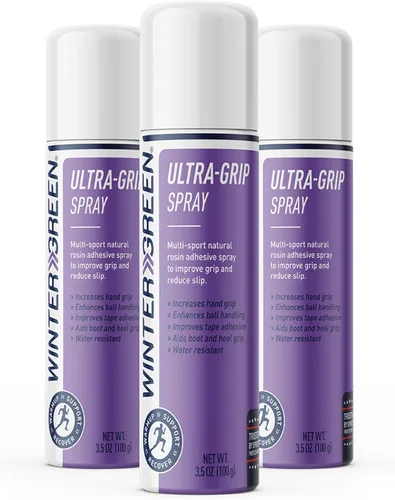 Ultra Grip Spray Aerosol de 3.5 Onzas Líquidas, Adhesivo de Colofonia Natural, Mejora el Manejo del Balón, Recepciones de Fútbol Americano, Tela