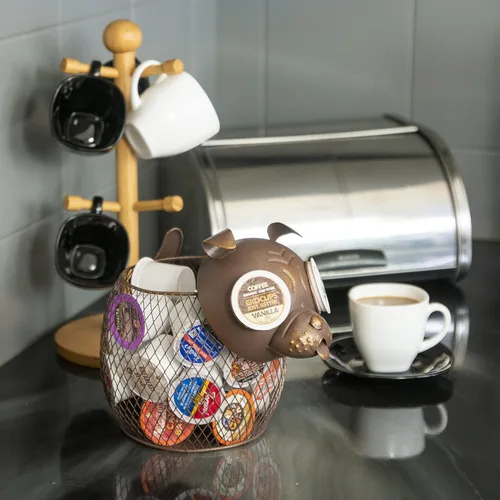 Vista 2 de Organizador de cápsulas de café Made Easy Kit - Decoración funcional para barra de café en casa - Accesorios de almacenamiento en mostrador