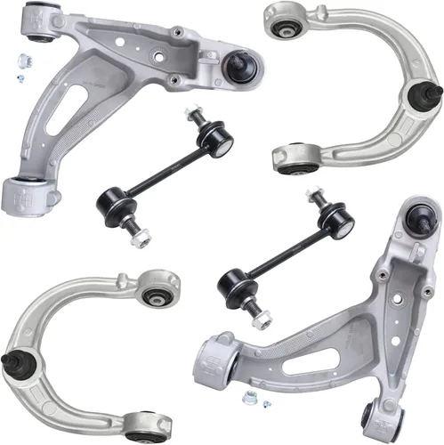 Vista 45 de Detroit Axle - Kit de extremo delantero RWD para Chrysler 300 Dodge Charge Challenger 2011-2019, 2 brazos de control inferiores traseros 2 rótulas