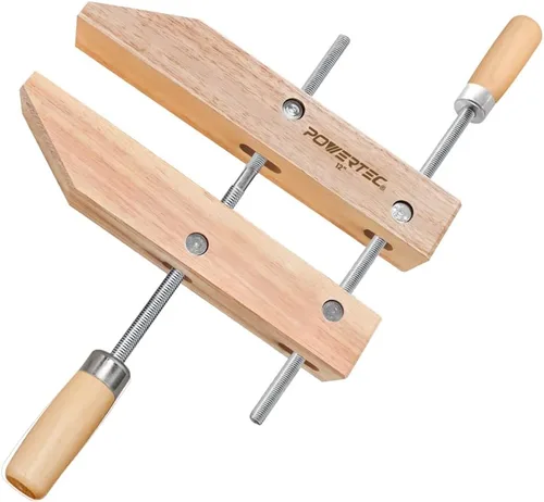 Vista 7 de POWERTEC 71522 Abrazadera de tornillo de mano de madera – 6 pulgadas Abrazaderas de tornillo de mano para carpintería, 2