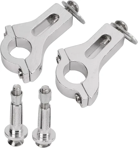 Vista 6 de EVGATSAUTO Abrazadera de guardamanos, Abrazadera de Guardamanos Metal 0.866 in Universal Motocicleta Guardia de Mano Kit de Montaje Componente