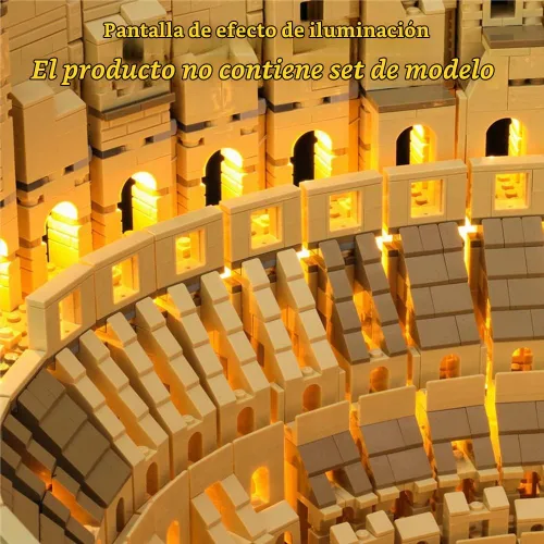 Vista 7 de GEAMENT Kit de luz LED compatible con Lego Colosseum - Juego de iluminación para modelo de construcción Creator 10276 (juego de modelos no incluidos)