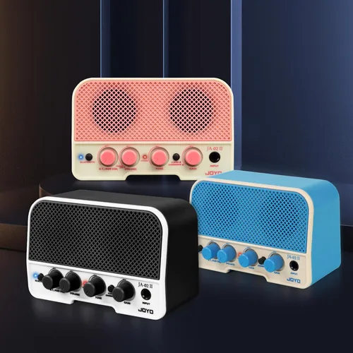 Vista 6 de JOYO Mini Amplificador de Guitarra Eléctrica 5W Pequeño Amplificador de Guitarra para Práctica con Bluetooth, Canales Limpios y Overdrive, Portátil