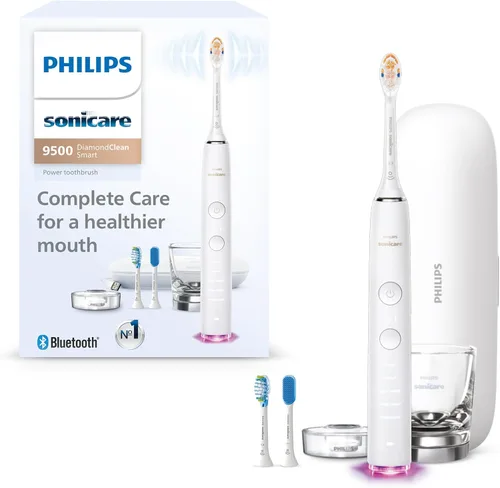 Vista 12 de Philips Sonicare DiamondClean Smart 9500 Cepillo de dientes eléctrico, cepillo de dientes sónico con aplicación, sensor de presión, detección
