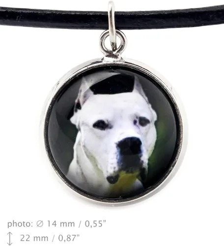 Vista 5 de Dogo Argentino, collar joyas para amantes de los Perros, fotos, hecho a mano