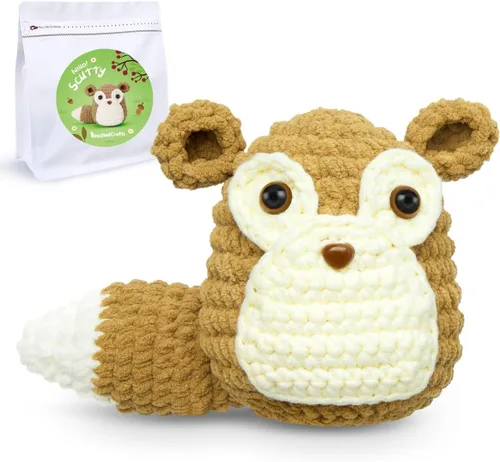 Vista 10 de NestledCrafts Kit de ganchillo para principiantes, kit de animales de ganchillo Amigurumi, fácil de aprender a hacer ganchillo con tutoriales