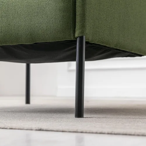 Vista 23 de Kmax Sofá individual de tela, silla moderna para sala de estar, espacio pequeño, apartamento, dormitorio, oficina, color gris