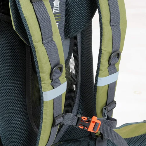 Vista 6 de ClevrPlus Canyonero Mochila de Camping para Bebé Senderismo Portabebés para Niños Pequeños con Soporte y Visera Parasol, Verde Militar