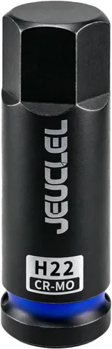 Vista 13 de Vaso de Punta de Impacto Hexagonal de 4mm, H4 Vaso Allen de Impacto de 1/2 Pulgada, Adaptador de Destornillador Hexagonal Alargado de Acero Cr-Mo