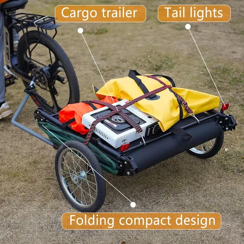 Vista 3 de Tienda de Camping para Bicicleta Eléctrica - Tienda Plegable Impermeable para Bicicleta con Ruedas Todo Terreno de 40,6 cm, PU3000mm, Montaje Rápido