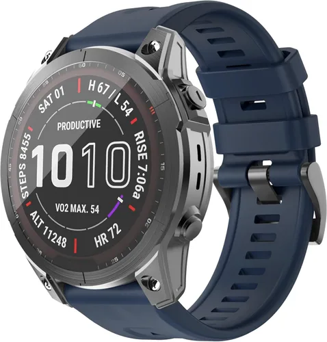 Vista 14 de OVERSTEP Correa de reloj compatible con Fenix 7, correa de reloj de silicona suave de 0.866 pulgadas de ancho para Garmin Fenix 5/Fenix 5 Plus/Fenix