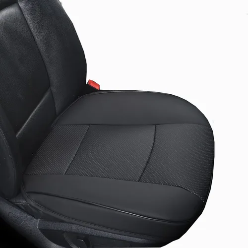 Vista 5 de (1 PIEZA Funda Inferior de Asiento de Coche de Cuero PU y Lino Cosido Funda de Asiento de Coche Interior Automotriz Protector de Asiento Delantero