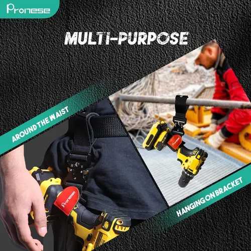 Vista 4 de Destornillador de impacto/funda de taladro eléctrico,Accesorios de cinturón de herramientas para soporte de taladro,Hebilla de cinturón táctica