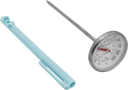 Vista 9 de KitchenAid KQ901 Termómetro de comida de lectura instantánea para cocina o parrilla, rango de temperatura: 20F a 220F, dial de 1 pulgada, negro