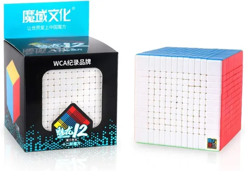 Vista 4 de CuberSpeed Moyu MoFang JiaoShi Meilong 12x12 Cubo sin pegatinas MFJS MEILONG 12x12x12 Cubing Classroom Speed Cube
