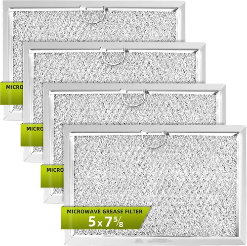 Vista 7 de Filtro de grasa para microondas de 7.625 x 5 pulgadas para filtro de ventilación de microondas G.E Fri.gi.daire 5304464105 5304517871 WB06X10608