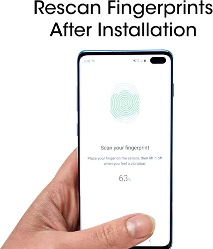 Vista 5 de amFilm Protector de pantalla Ultra Glass para Galaxy S10 Plus, vidrio templado, paquete de 2