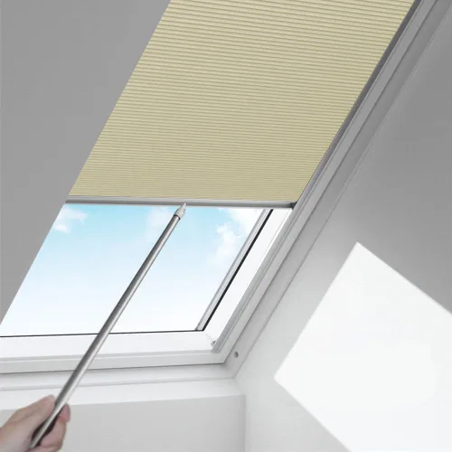 Vista 20 de ZSHINE 93021Q - Persianas celulares sin cordón con diseño de panal de abeja, persianas opacas de tela para tragaluz (93021Q)