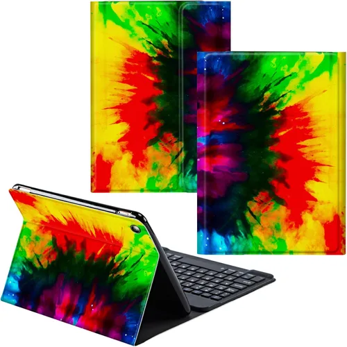 Vista 48 de Funda para Samsung Galaxy Tab S6 Lite 2022/2020 Teclado Inalámbrico Desmontable y Cubierta De Soporte De Cuero PU Funda Protectora Para Samsung