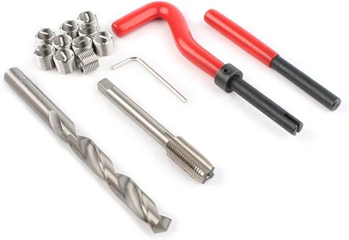 Vista 8 de GZYF - Kit de herramientas de reparación de helicoiles, roscas despojadas, herramienta métrica M5 M6 M8 M10 M12 M14