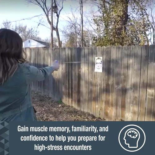 Vista 5 de SABRE Pepper Spray - Quick Release Keychain for Easy Carry & Fast Access, Max Police Strength Self Defense OC Spray With UV Dye, 10 Sec. Spray Time