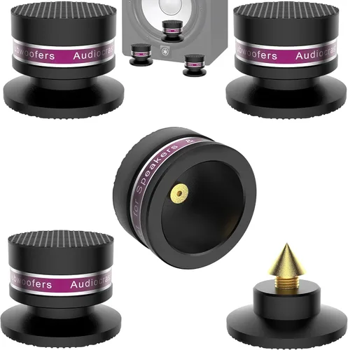 HiFi Speaker Spikes IF03B por Audiocrast, amortiguador de vibraciones de altavoz, almohadillas de pie amortiguador, discos de aislamiento de
