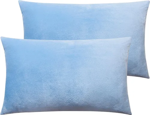 Vista 22 de NTBAY 1 paquete de funda de almohada corporal de terciopelo con cremallera, súper suave y acogedora, funda de almohada larga de franela mullida
