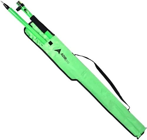 Vista 6 de AdirPro Varilla de aluminio GPS Rover de 6.6 ft Poste GPS de diseño de 2 piezas con rosca de 5/8 "-11 para topografía e ingeniería RTK GPS/GNSS