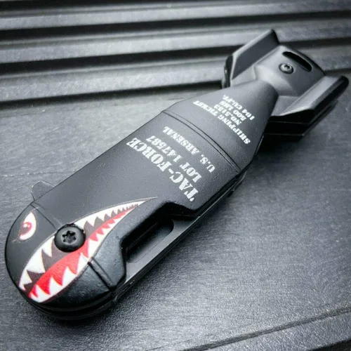 Vista 3 de Cuchillo de bolsillo plegable asistido abierto con resorte táctico TAC-Force de 6.25 pulgadas, negro