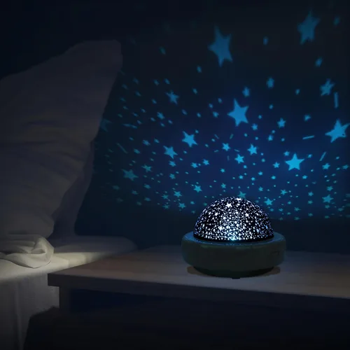 Vista 10 de Zadro Luz nocturna LED de estrella para habitación de niños, proyector de estrellas con globo de noches estrelladas multicolor y variedad de sonidos