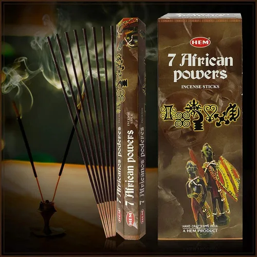 Vista 4 de Seven African Powers - Caja de seis tubos de 0.71 oz - HEM Incense
