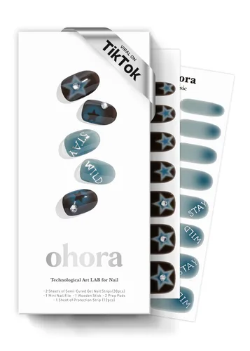 Vista 10 de ohora Tiras de Uñas de Gel Semi-Curadas Juego de Valor (N Bare Plum Starter Kit) Incluye Lámpara de Tamaño Completo y Mini Removedor, Calidad