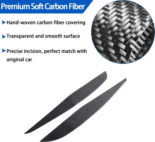 Vista 3 de Cubierta de fibra de carbono suave para puerta de automóvil antipatadas, ajuste para Toyot@ Supra GR A90 A91 MK5 2019-2025, accesorios de protección