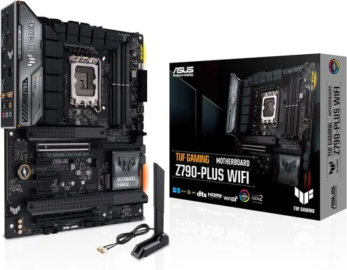 ASUS TUF Gaming Z790-Plus WiFi LGA 1700 (Intel 14ª, 12ª y 13ª generación) ATX placa base para juegos (PCIe 5.0, DDR5, 4xM.2 ranuras, 16+1 DrMOS,