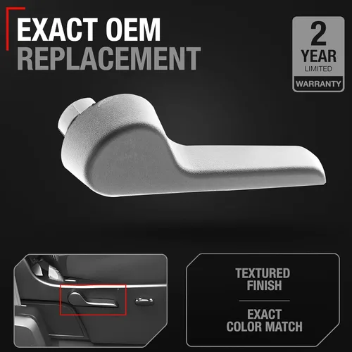 Vista 2 de Mango de reclinación de asiento T1A, delantero/trasero derecho - Compatible con Chevrolet Avalanche 2007-2013, Silverado 08-13, Suburban 07-14; GMC