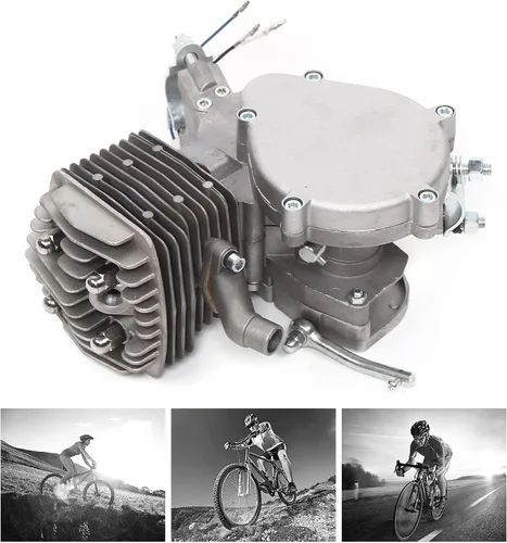 Vista 3 de Motor de motor de bicicleta de 2 tiempos de 80 CC, motor de bicicleta de 1.65 KW, solo kit incompleto para bicicletas, autos de bolsillo, mini