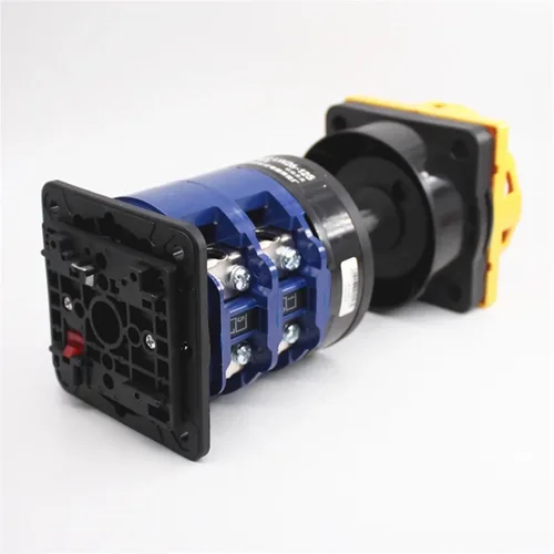 Vista 3 de LW26-125GS Power Distribution Cabinet Door Cut-Off Interlock Base DIN Rail Mounted Universal Isolator Cam Switch 125A 690V