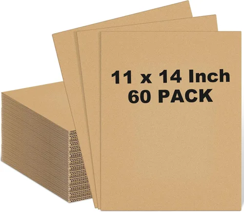 Vista 18 de Henoyso Paquete de 110 hojas de cartón corrugado de 4 x 6 pulgadas, hojas de cartón planas, insertos de embalaje, insertos cuadrados planos
