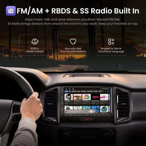 Vista 7 de ATOTOZONE S8 Gen4 - Estéreo de coche doble DIN Android de 8 pulgadas con 4G LTE, CarPlay inalámbrico y Android Auto, pantalla táctil QLED