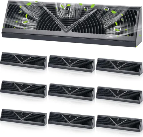 Vista 23 de Yaocom Paquete de 2 Rejillas de Registro de Zócalo Tamaño de Abertura de Conducto de 15 Pulgadas Cubiertas de Ventilación para Difusor de Piso