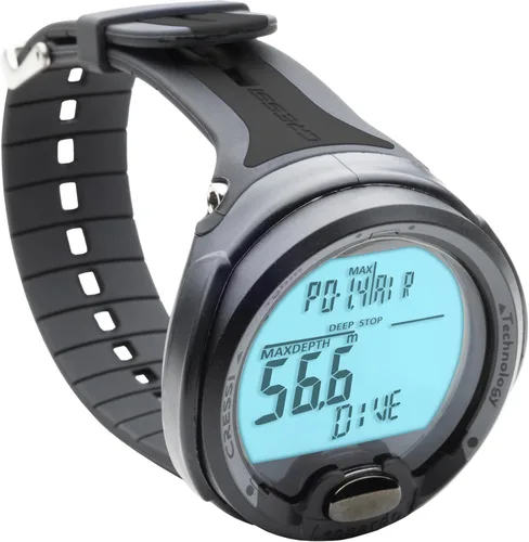 Vista 8 de CRESSI Leonardo 2.0 Ordenador de buceo subacuático de un solo botón, 3 modos: aire, nitrox, calibre, menú fácil de usar - Diseñado y fabricado