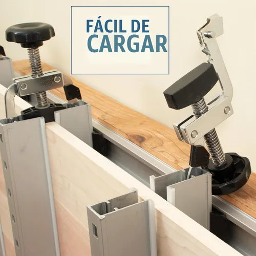 Vista 4 de Fulton Panel Max - Sistema de prensa de pegamento, 43 pulgadas de largo con acción de sujeción de 4 vías, abrazadera ideal para pegar paneles