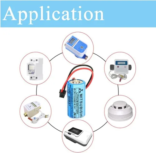 Vista 4 de 30PCS Q6BAT CR17335SE-R 3V 1800mAh Lithium Battery Replacement Battery for Q25PRHCPU Q170HBATC QNS FANUC System