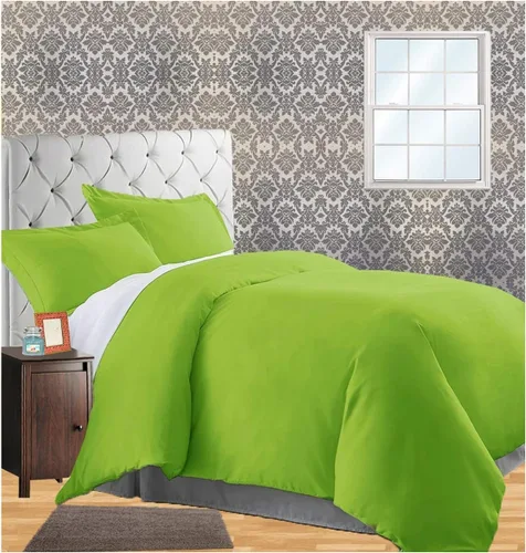 Vista 21 de CELINE LINEN Juego de funda de edredón de 3 piezas resistente a las arrugas y a la decoloración, protege y cubre tu edredón/inserto de edredón